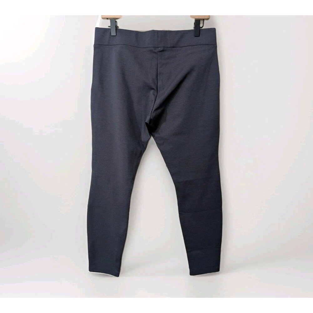 American Giant Ponte Pants Womens 14 Gray Pull On Stretch Leggings Work - Picture 3 of 12